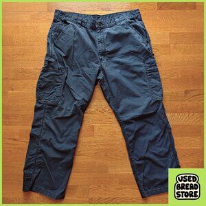 Carhartt Mens Grid Cargo Pants Navy 38x30 Streetwear Workwear Gorpcore